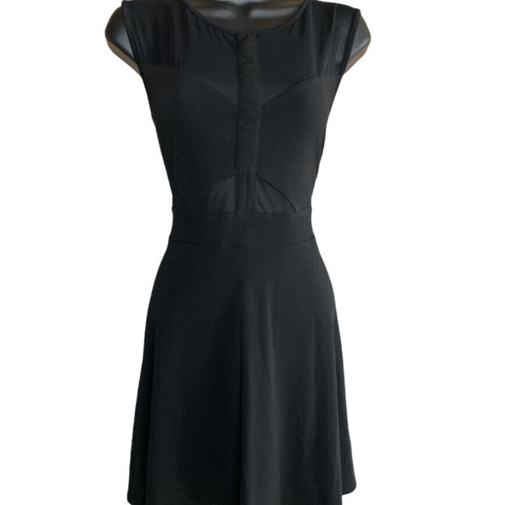 Forever 21 Large Fit and Flare Dress Mesh Front- O